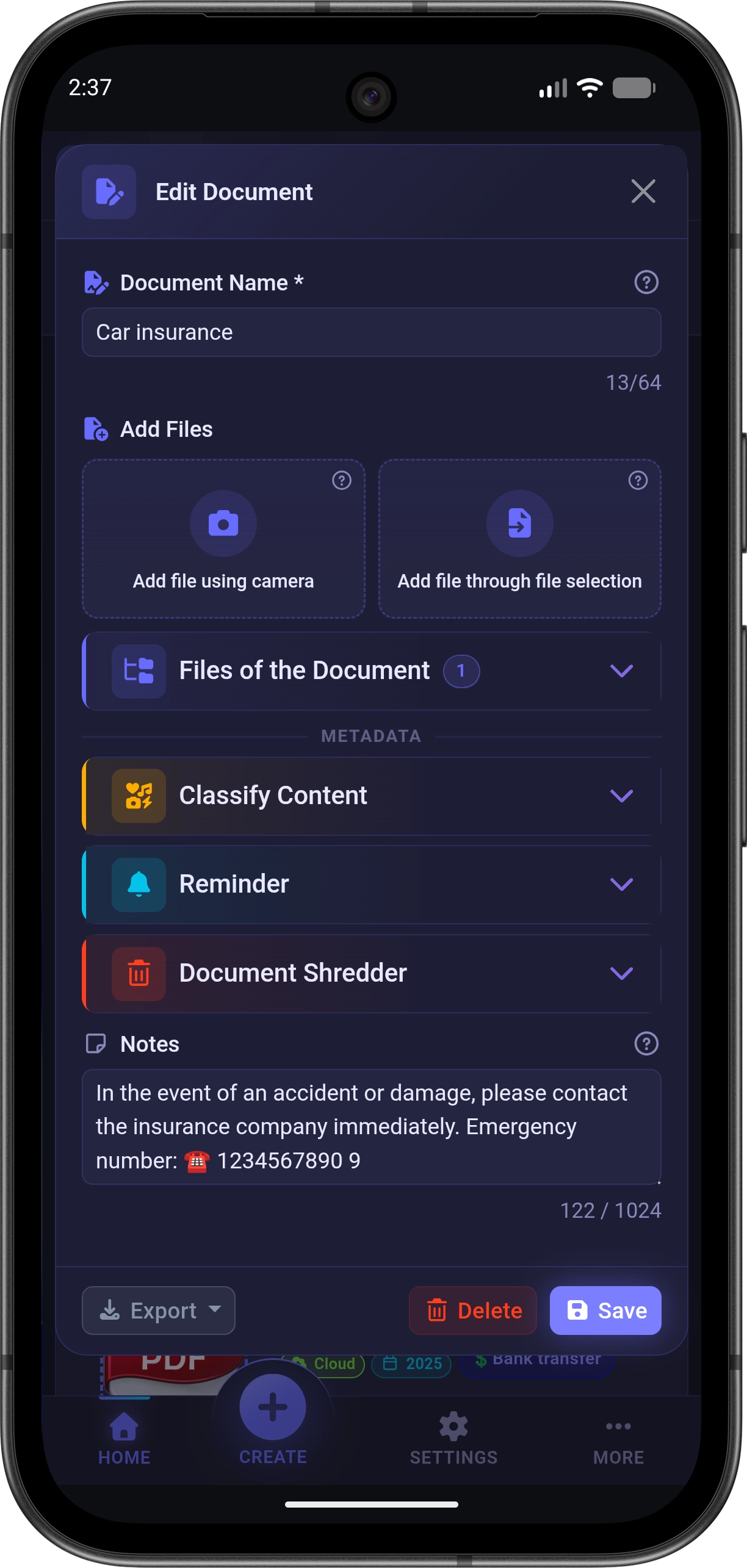 DocuHub – Screenshot 2