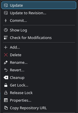 Dolphin SVN Plugin – Screenshot 3