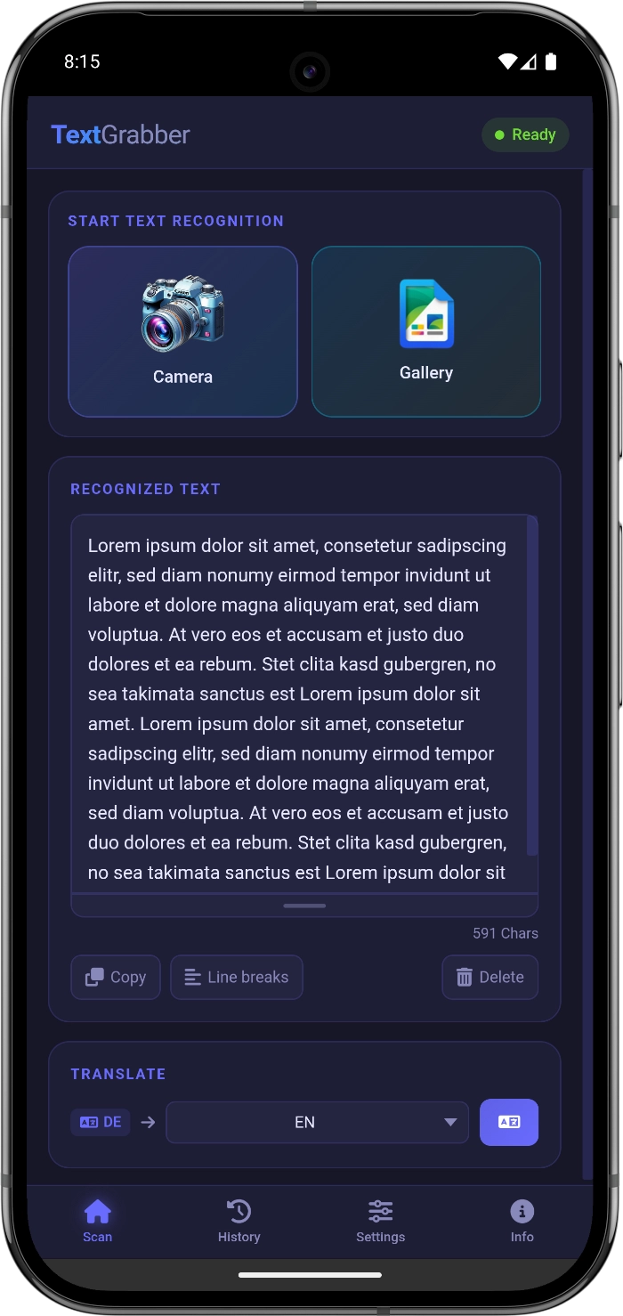 TextGrabber – Screenshot 1